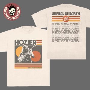 Hozier Unreal Unearth 2025 Tour Icon Logo Vintage Two Sided T-Shirt