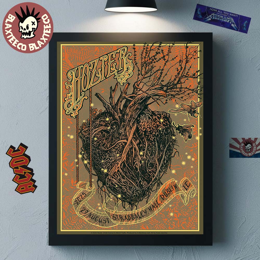 Hozier Unreal Unearth Tour 2025 Dublin Ireland Merch At Stradbally Hall On August 29 2025 Home Decor Poster Canvas