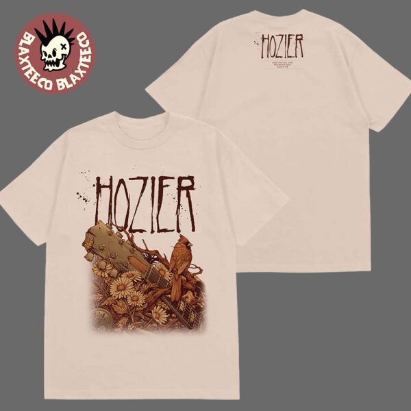 Hozier Unreal Unearth Tour 2025 Leeds UK Merch At Bramham Park On August 23 2025 Two Sided T-Shirt
