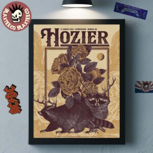 Hozier Unreal Unearth Tour 2025 Munich Germany Merch At Olympiapark On August 31 2025 Home Decor Poster Canvas