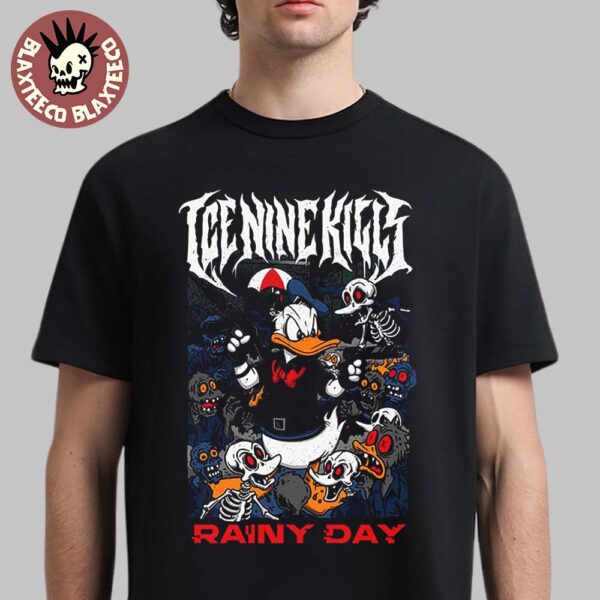 Ice Nine Kills 6th Annual Too Evil For Children X Disney Rainy Day Donald Apocalypse T-Shirt