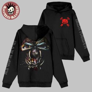 Iron Maiden The Final Frontier 15 Year Anniversary Merch Crossed Eddie Pullover Hoodie