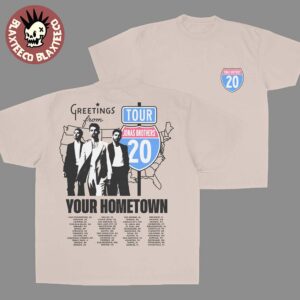 Jonas Brothers Greetings From Your Hometown Route 20 Tour Two Sided T-Shirt