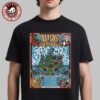 King Gizzard And The Lizard Wizard Ravinia Festival 2025 Event Poster In Highland Park Illinois On August 6 2025 T-Shirt