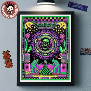 King Gizzard And The Lizard Wizard San Diego California 2025 Gig Poster At The Rady Shell At Jacobs Park On August 11 2025 Home Decor Poster Canvas