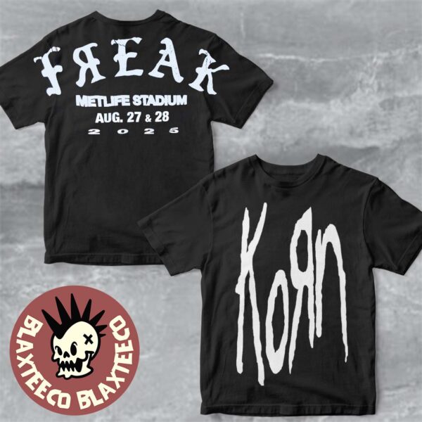 Korn Metlife Stadium 2025 Merch Tee For Shows In New York City On August 27 And 28 2025 Freak T-Shirt