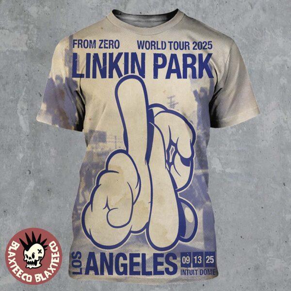 Linkin Park From Zero World Tour 2025 Los Angeles Poster At Intuit Dome On September 13 2025 All Over Print Shirt