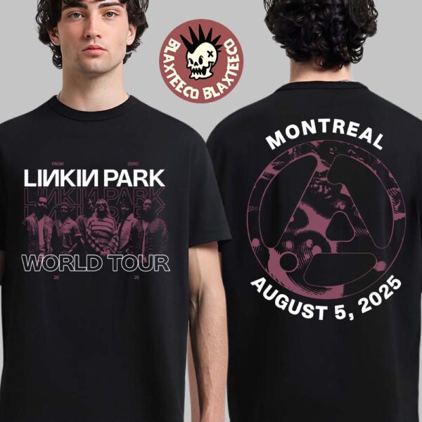 Linkin Park From Zero World Tour 2025 Montreal Quebec Canada Night 1 Exclusive Merchandise At Centre Bell On August 5 2025 T-Shirt