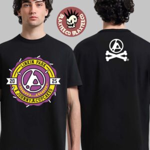 Linkin Park X Johnny Cupcakes Collab Collegiate Crest Two Sided T-Shirt