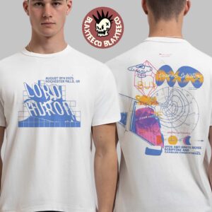 Lord Huron Rochester Hills Michigan 2025 Official Merch At Meadow Brooke Amphitheatre On August 9 2025 Two Sided T-Shirt
