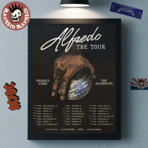 Mavi Alfredo The Tour 2025 North America Cities Dates Home Decor Poster Canvas