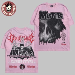 Misfits X Civil Regime Misfits American Classic Baby Pink shirt