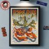 My Morning Jacket Los Angeles CA 2025 Gig Poster At Hollywood Palladium On August 29 2025 Home Decor Poster Canvas