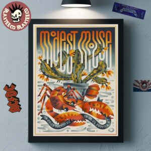 Modest Mouse Arizona 2025 Shows Poster For Tucson And Phoenix On August 24 and 25 2025 Home Decor Poster Canvas