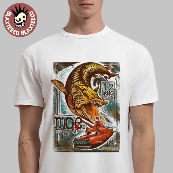 Moe With Eggy Interlochen Michigan 2025 Gig Poster At Corson Auditorium On August 12 2025 Classsic T-Shirt
