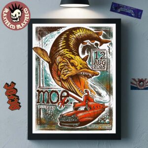 Moe With Eggy Interlochen Michigan 2025 Gig Poster At Corson Auditorium On August 12 2025 Home Decor Poster Canvas