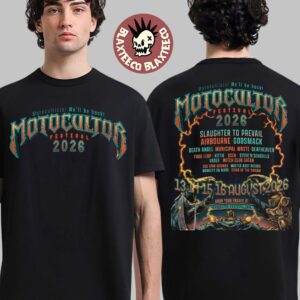 Motocultor Festival 2026 Motocultists We Will Be Back Lineup In Carhaix France On August 13 14 15 16 2025 Two Sided T-Shirt