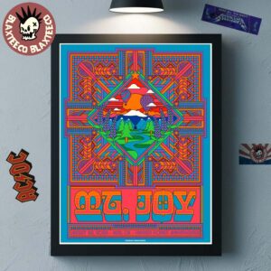 Mt Joy Bend Oregon 2025 Concert Poster At Hayden Homes Amphitheater On August 22 2025 Home Decor Poster Canvas