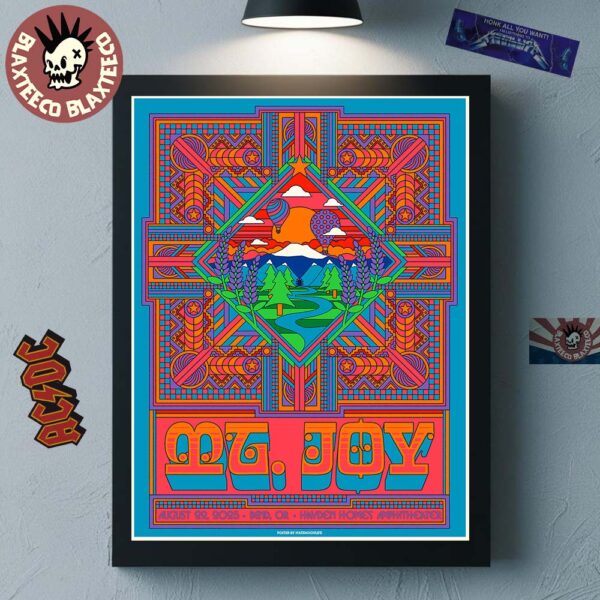 Mt Joy Bend Oregon 2025 Concert Poster At Hayden Homes Amphitheater On August 22 2025 Home Decor Poster Canvas