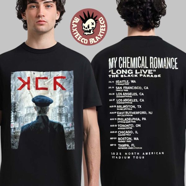 My Chemical Romance Long Live The Black Parade 2025 North American Stadium Tour Merch T-Shirt