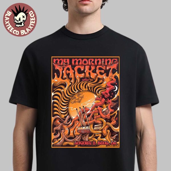 My Morning Jacket Bend Oregon 2025 Venue Poster At The Hayden Homes Amphitheater On August 5 2025 Classic T-Shirt