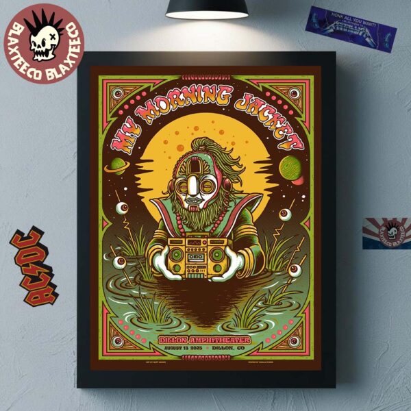 My Morning Jacket Poster For Show In Dillon Colorado At Dillon Amphitheater On August 13 2025 Home Decor Poster Canvas