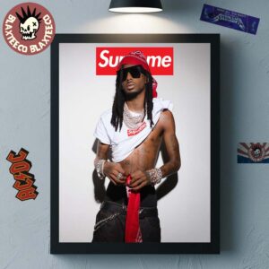 Playboi Carti x Supreme Photo Poster Canvas For Home Decor