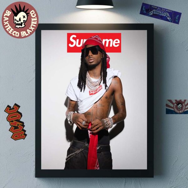 Playboi Carti x Supreme Photo Poster Canvas For Home Decor