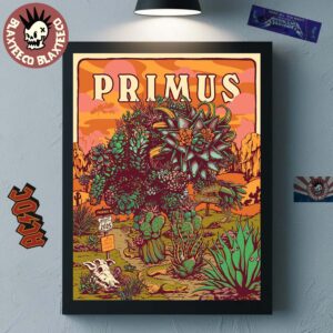 Primus Tonight Poster For Show In Phoenix Arizona At Arizona Financial Theatre On August 1 2025 Onward And Upward Tour Home Decor Poster Canvas