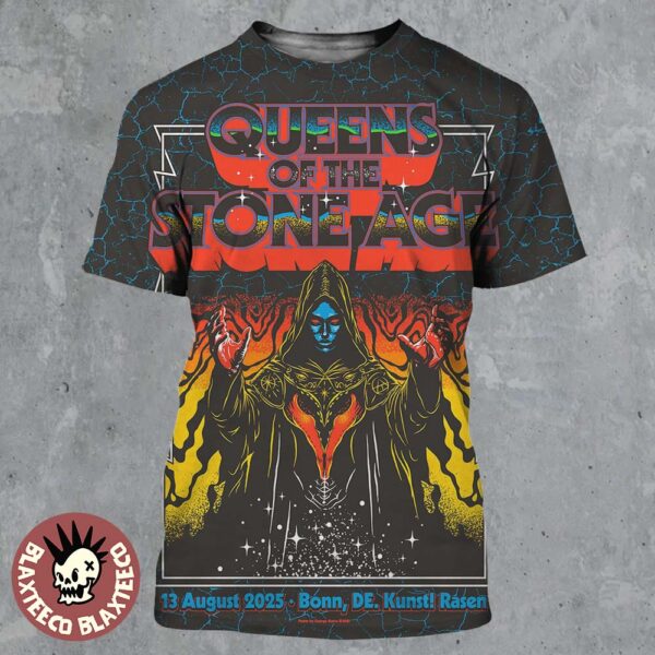 Queens Of The Stone Age Bonn Germany 2025 Event Poster At Kunst Rasen On August 13 2025 All Over Print Shirt