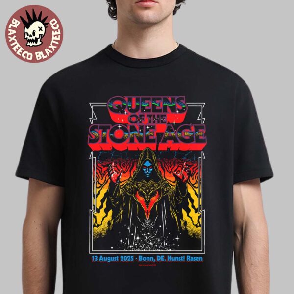Queens Of The Stone Age Bonn Germany 2025 Event Poster At Kunst Rasen On August 13 2025 T-Shirt