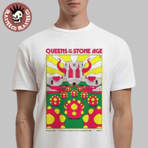 Queens Of The Stone Age Dublin Ireland 2025 Concert Poster At Irish Museum Of Modern Art Royal Hospital Kilmainham On August 20 2025 Unisex T-Shirt