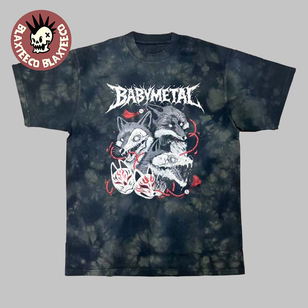 Seikima-II Vs Babymetal Akuma Ga Kitarite Babymetal 2025 Merchandise Dead Or Alive Tie Dye T-Shirt