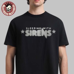 Sleeping With Sirens 2025 North American Tour Merch Blurred Logo T-Shirt