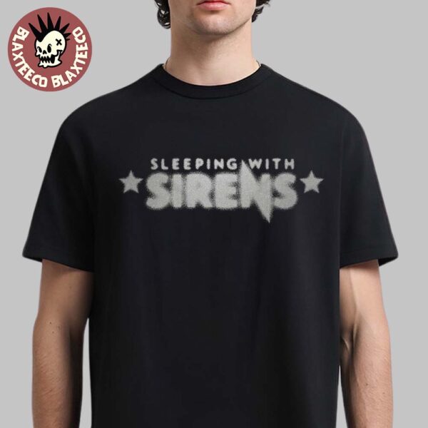 Sleeping With Sirens 2025 North American Tour Merch Blurred Logo T-Shirt