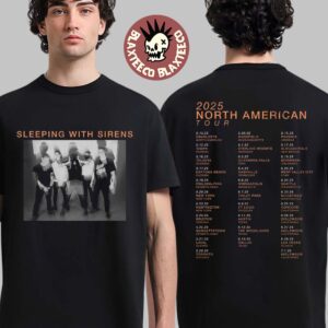 Sleeping With Sirens 2025 North American Tour Merch Photo Two Sided T-Shirt