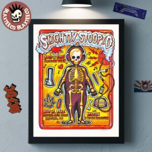 Slightly Stoopid Step Into The Sun Summer Tour 2025 In Redding California Gig Poster At Redding Civic Lawn On August 16 2025 Home Decor Poster Canvas