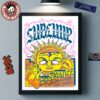 ACDC Edinburgh PWR Up Tour Lithograph Poster In Scotland At Murrayfield Stadium On August 21 2025 Poster Canvas For Home Decorations