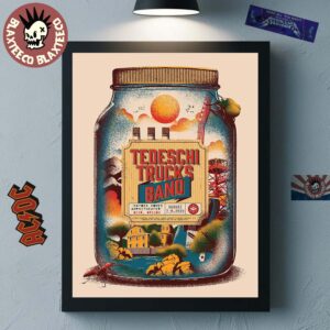Tedeschi Trucks Band Bend Oregon 2025 Concert Poster At Hayden Homes Amphitheater On August 7 And 8 2025 Home Decor Poster Canvas