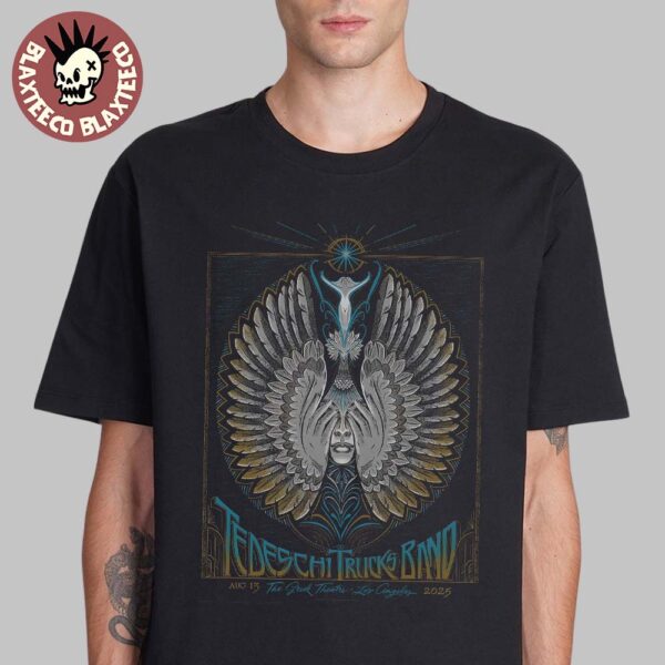 Tedeschi Trucks Band Los Angeles 2025 Event Poster At The Greek Theatre On August 13 2025 T-Shirt