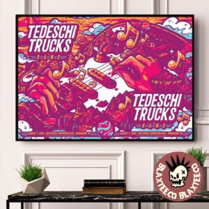 Tedeschi Trucks Band Morrison Colorado 2025 At Red Rocks Amphitheatre Merch Poster On August 1 And 2 2025 Poster Canvas For Home Decor