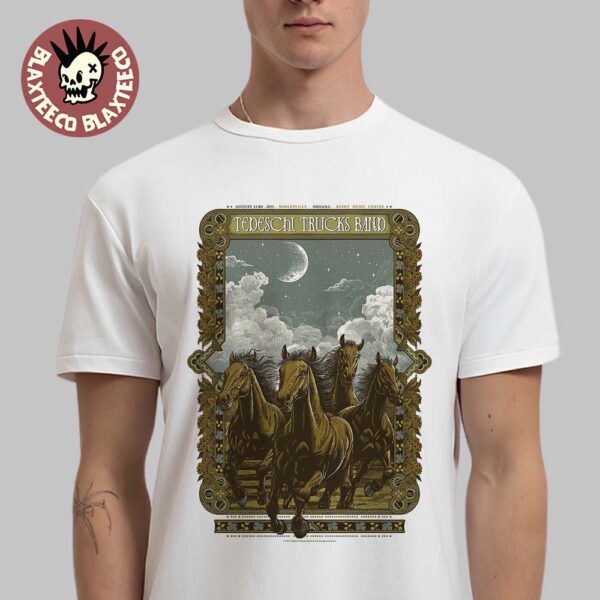 Tedeschi Trucks Band Noblesville Indiana 2025 Gig Poster At Ruoff Music Center On August 23 2025 Classic T-Shirt