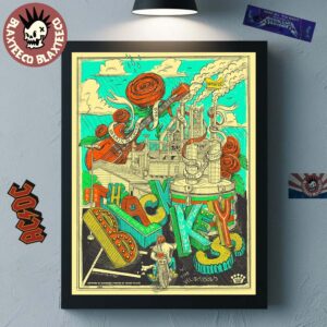 The Black Keys Bethlehem Pennsylvania 2025 Gig Poster At Musikfest Wind Creek Steel Stage On August 10 2025 Home Decor Poster Canvas