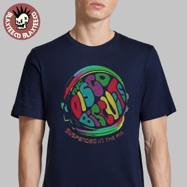 The Disco Biscuits Ardmore Merch 6 Nights Of Bisco 2025 Astronaut Helmet Suspended In The Air T-Shirt