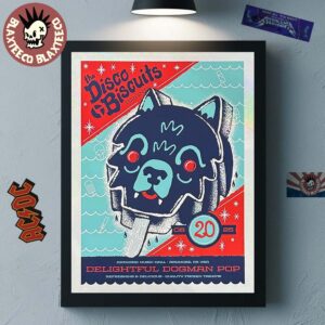 The Disco Biscuits Delightful Dogman Pop Ardmore Pennsylvania 2025 Night 2 Poster At Ardmore Music Hall On August 20 2025 Home Decor Poster Canvas