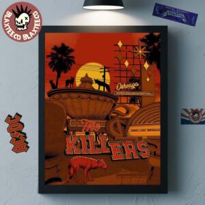 The Killers Headline Poster For Osheaga 2025 In Montreal Quebec On August 1 2025 Home Decor Poster Canvas