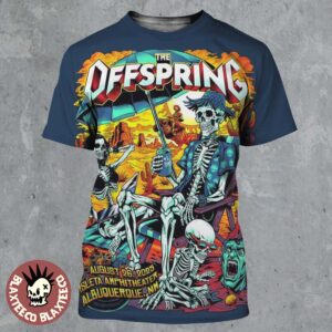 The Offspring Albuquerque New Mexico 2025 Concert Poster At Isleta Amphitheater On August 26 2025 All Over Print Shirt