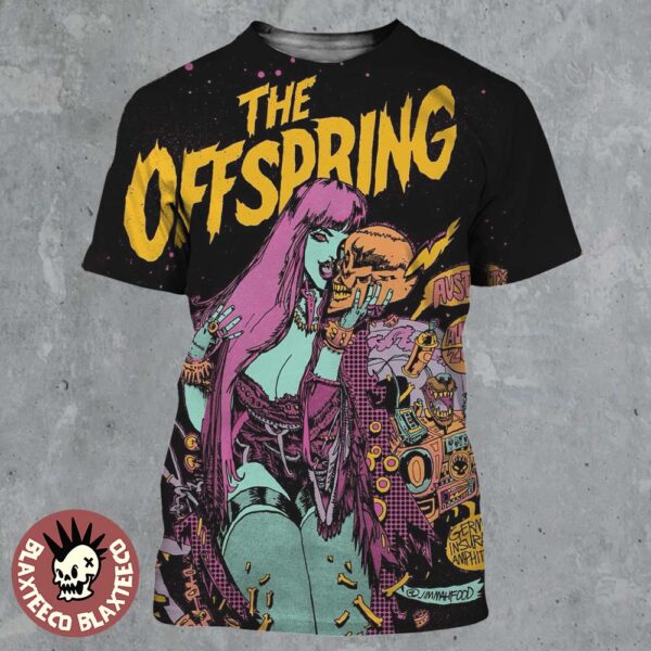 The Offspring Austin Texas 2025 Gig Poster For The Show At Germania Insurance Amphitheater On August 24 2025 All Over Print Shirt