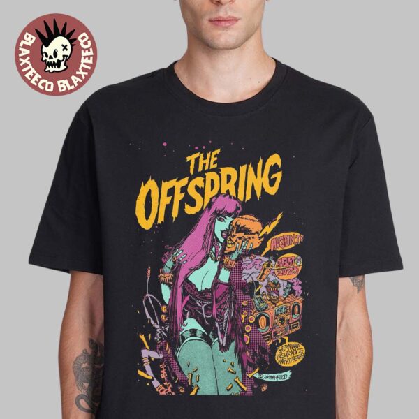 The Offspring Austin Texas 2025 Gig Poster For The Show At Germania Insurance Amphitheater On August 24 2025 T-Shirt