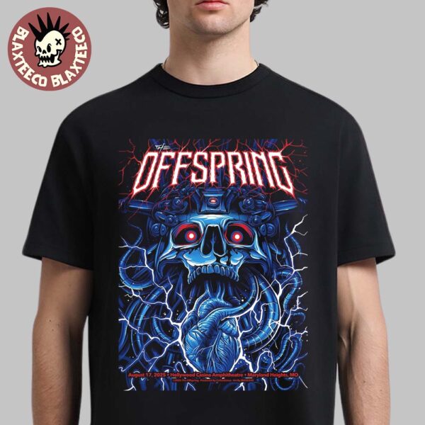 The Offspring Maryland Heights Missouri 2025 Concert Poster At Hollywood Casino Amphitheatre On August 17 2025 Unisex T-Shirt